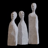 Human - cement Sculpture Set