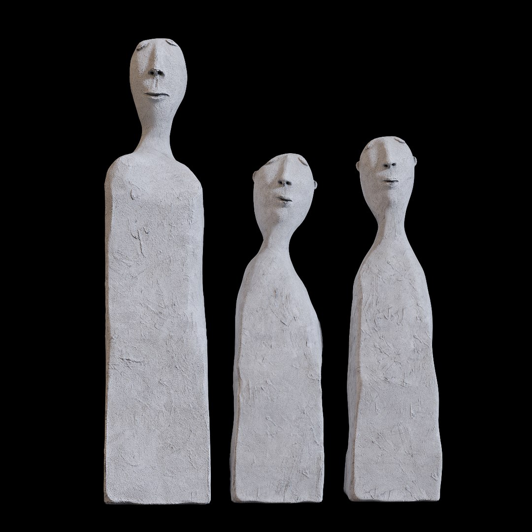 3D Sculpture Human Cement TurboSquid 1636220