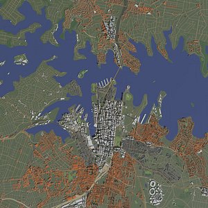3D model Sydney Australia - city and urban