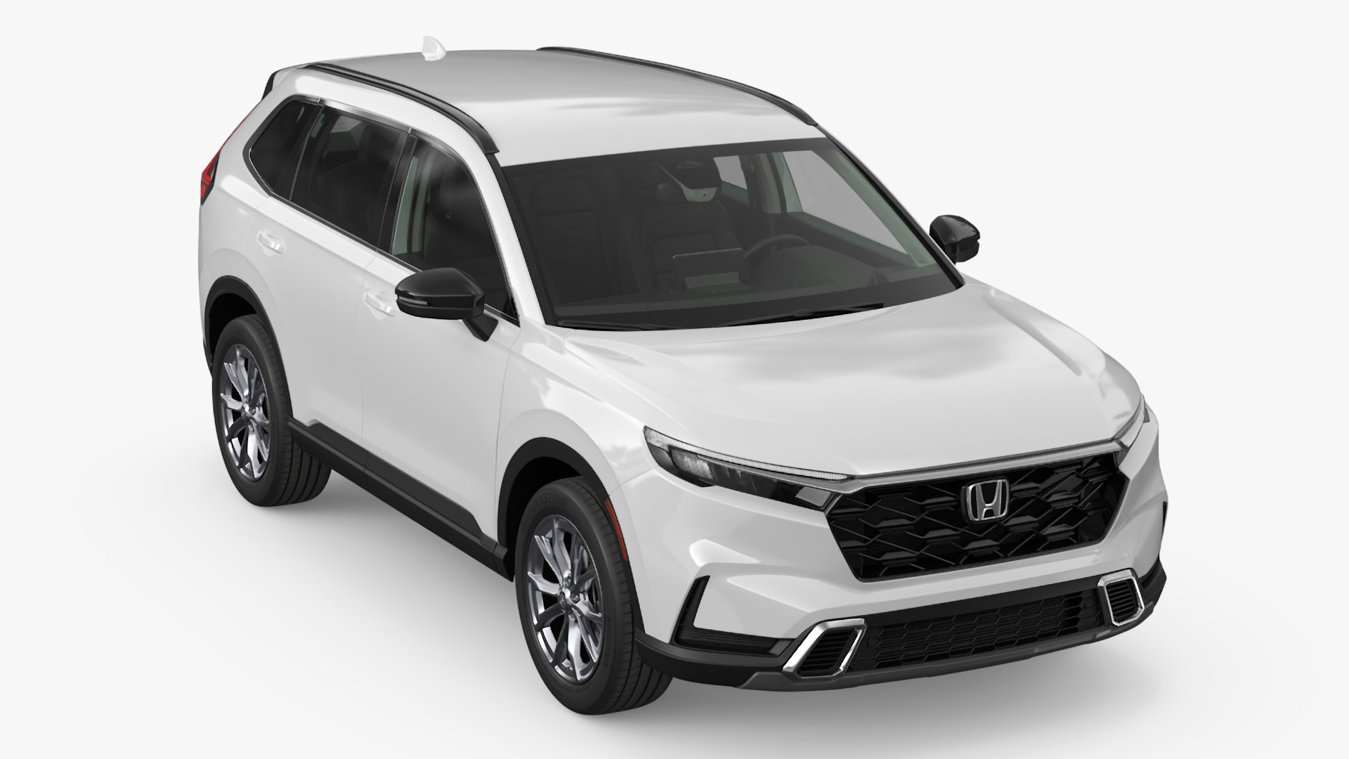 2025 Honda CR-V White 3D model preview