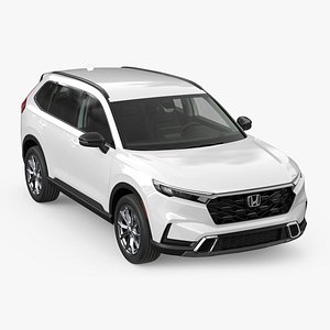 2025 Honda CR-V White 3D