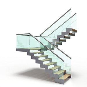 modern stair 3D model