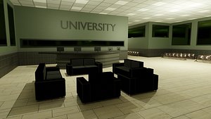 University interior 3D model