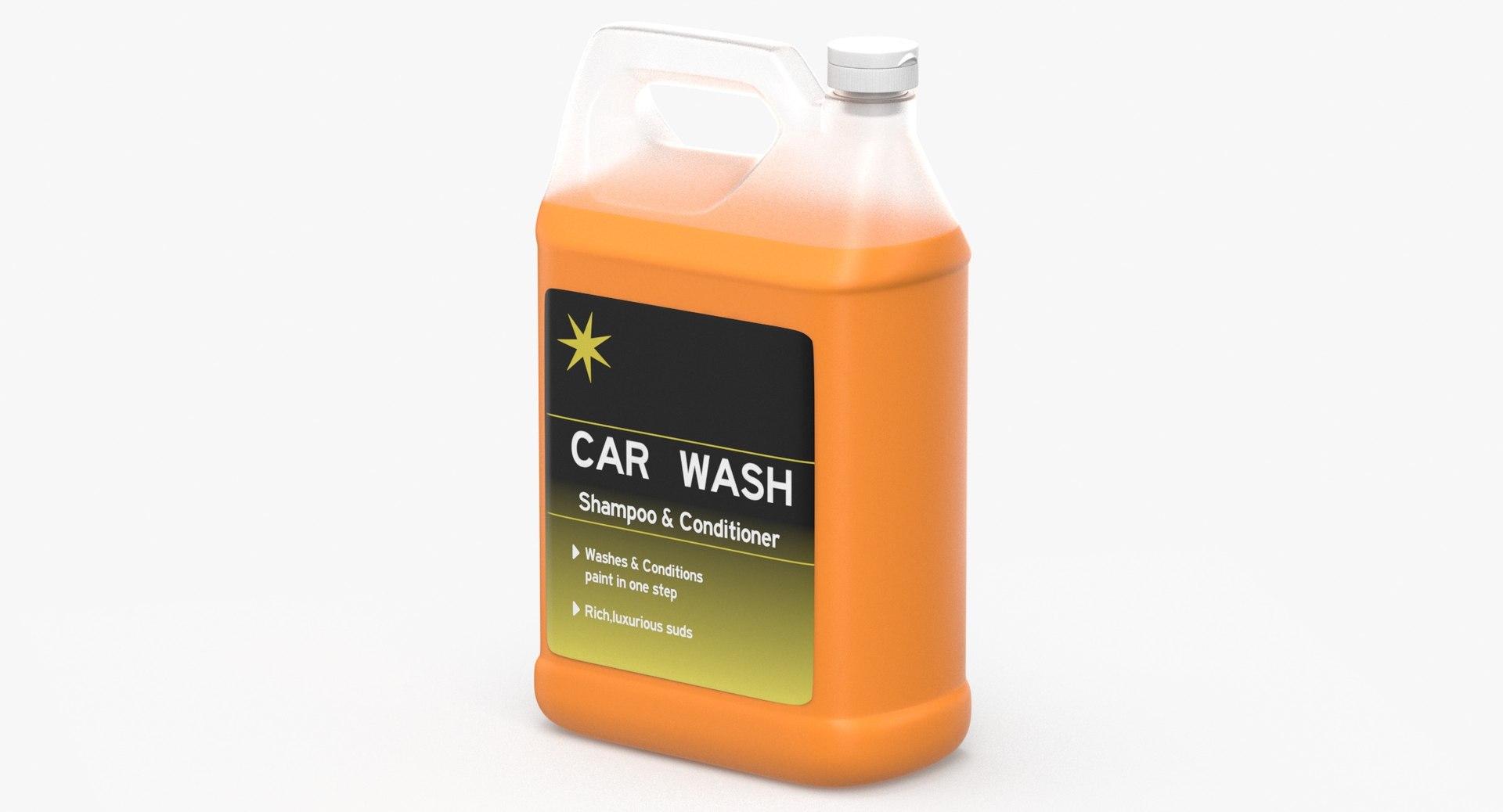 3D Car Wash Bottle Blank and Generic Label model TurboSquid 2137051