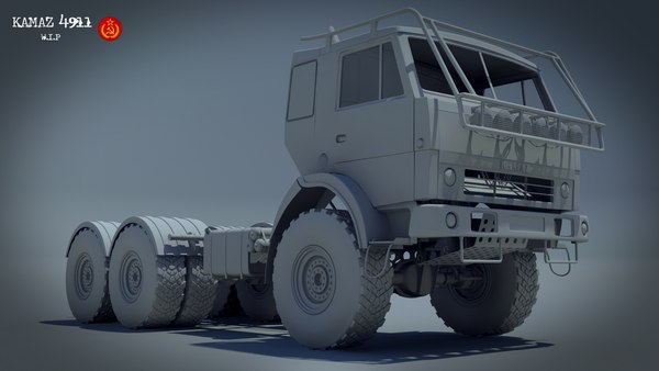 kamaz details 3d model