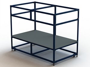 3D model Aluminum Machine Structure - Large Size