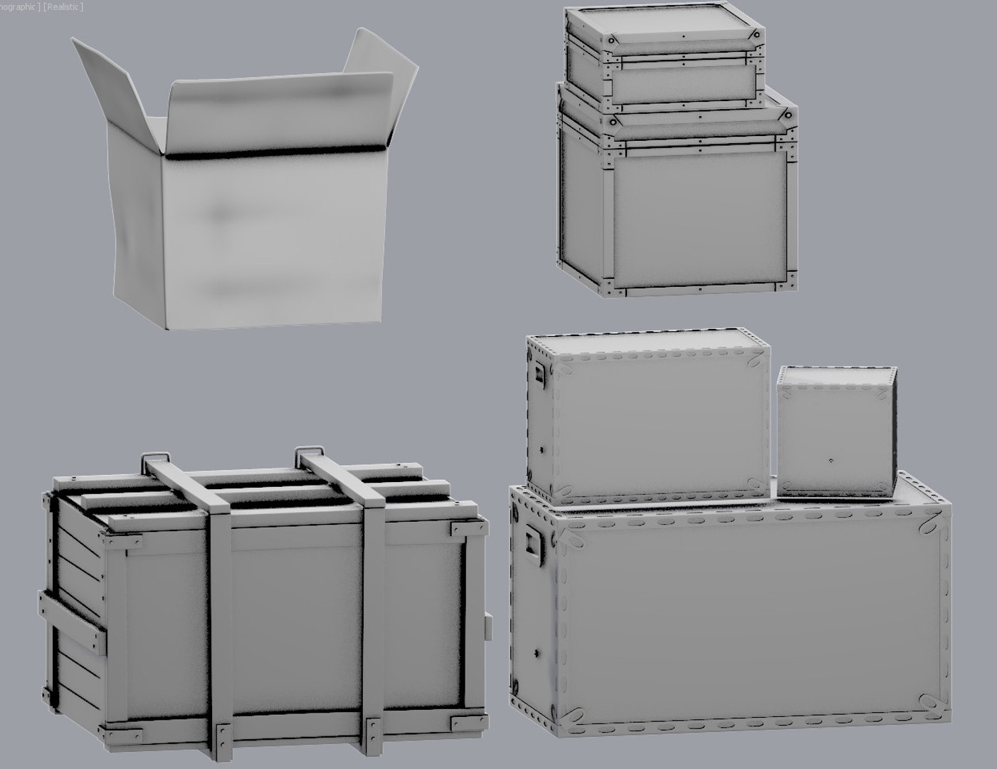 3d Box Case Model