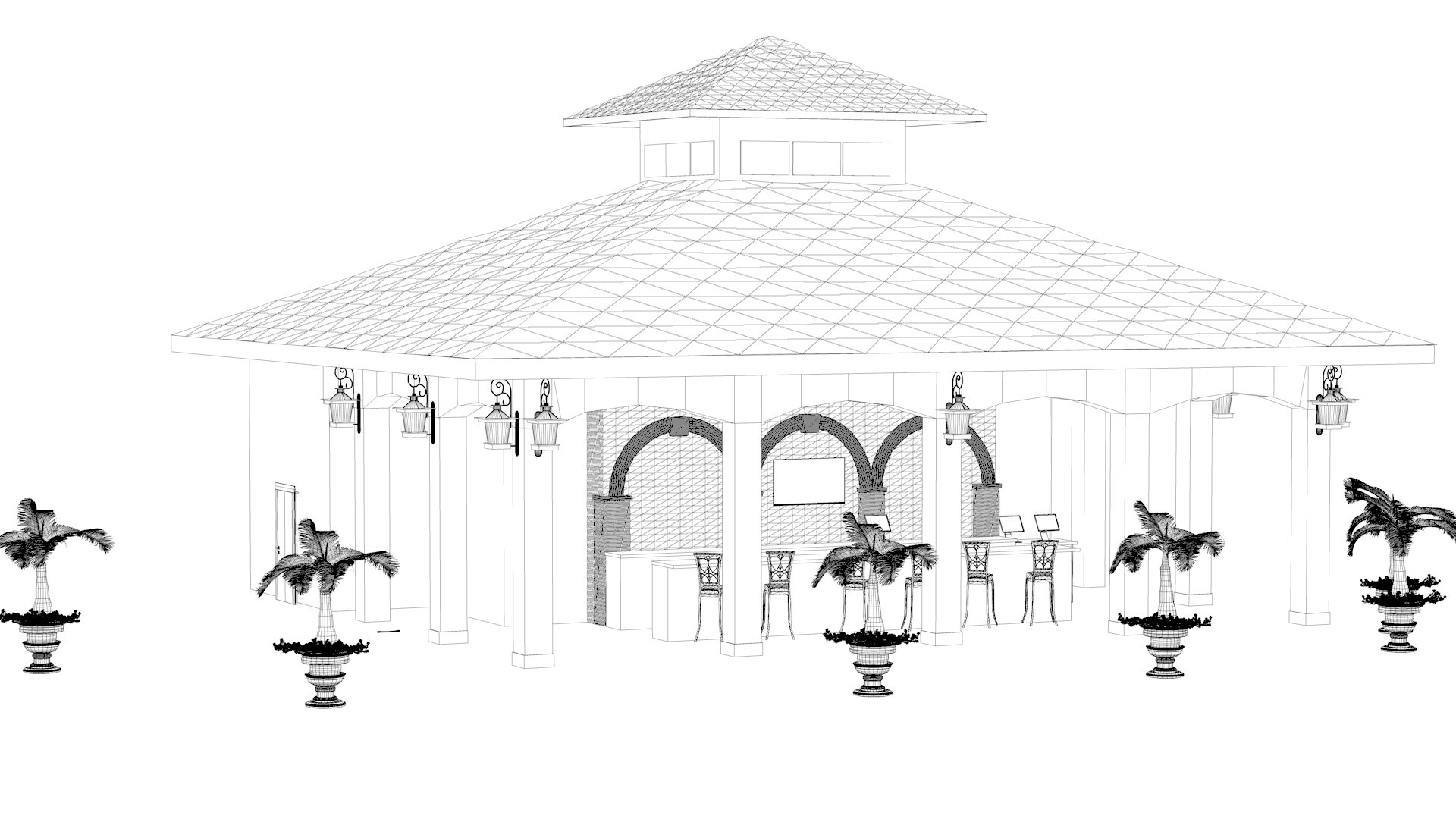3D Cabana Model - TurboSquid 2106374