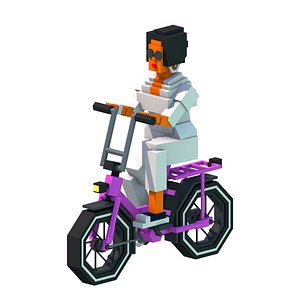 3D Cartoon WOMAN 03 model