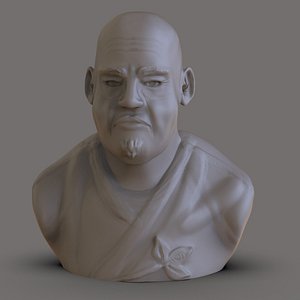 3D Judo master bust