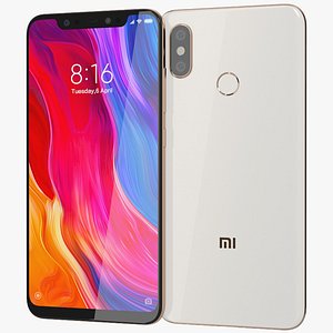 realistic xiaomi mi 8 3D model