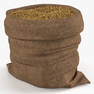 Jute Sack Filled with Wheat Grains