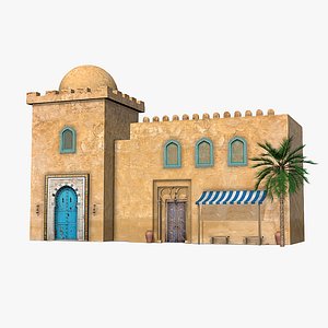 Photorealistic Old Arabic Islamic House 004 3D