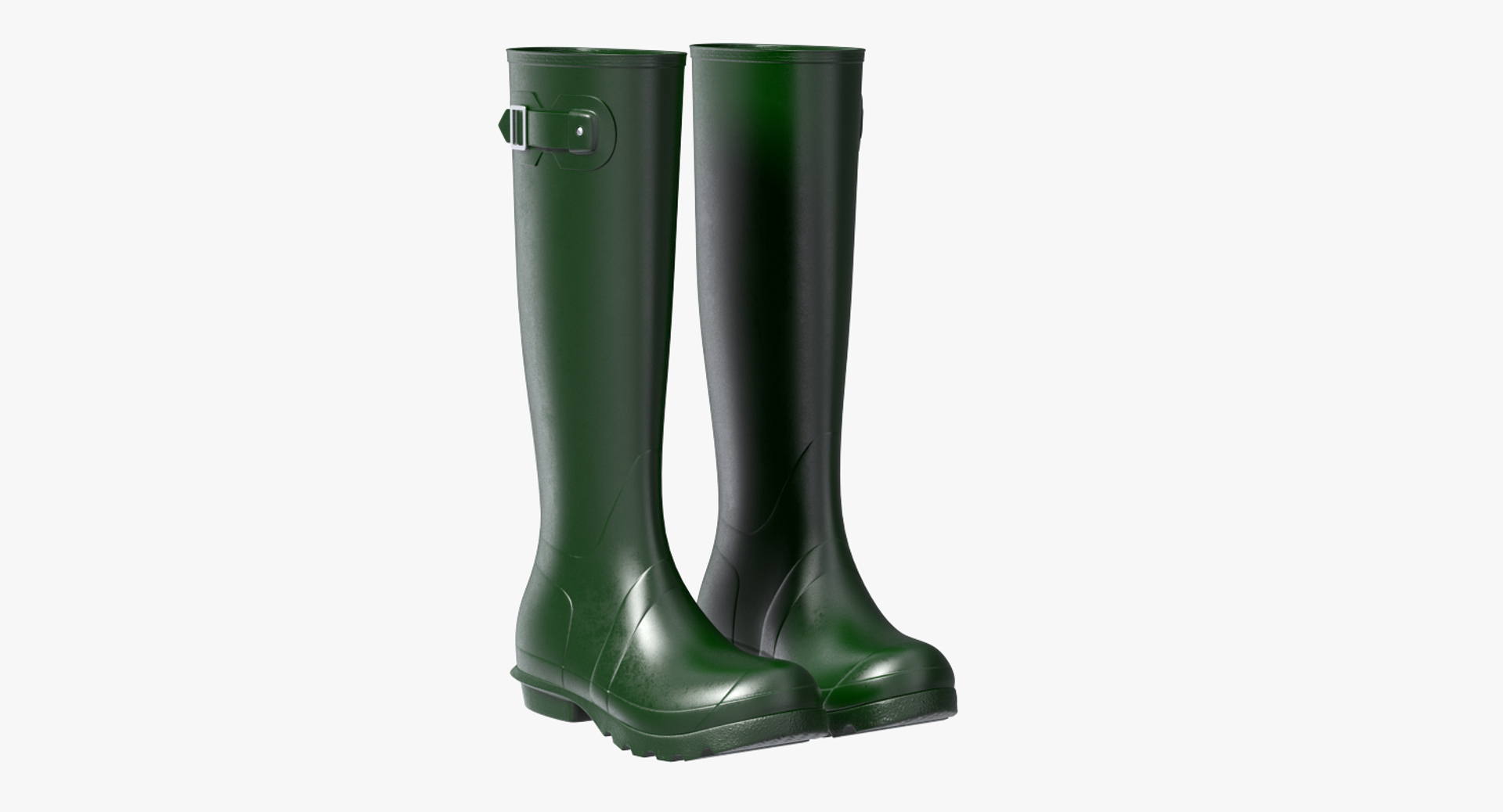 Tall green discount rain boots