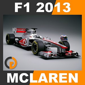 3d model of formula 1 2013 mclaren