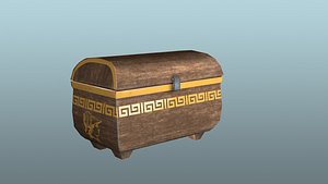 grecian chest animation 3D model