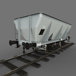 3D coal hopper Malissard-Taza 20t newest version model