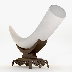 elephant tusk artifact 3d model