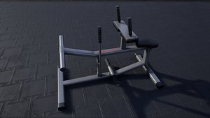 3D pbr seated calf raise