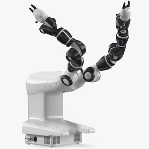 Dual Arm Collaborative Robot Rigged for Modo
