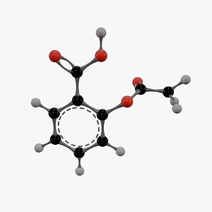 3D Aspirin Molecule