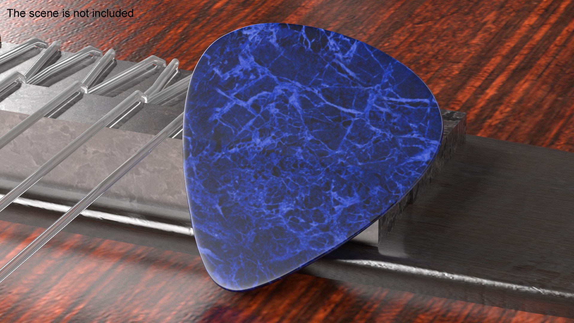 3D Guitar Pick Pin - TurboSquid 2149408