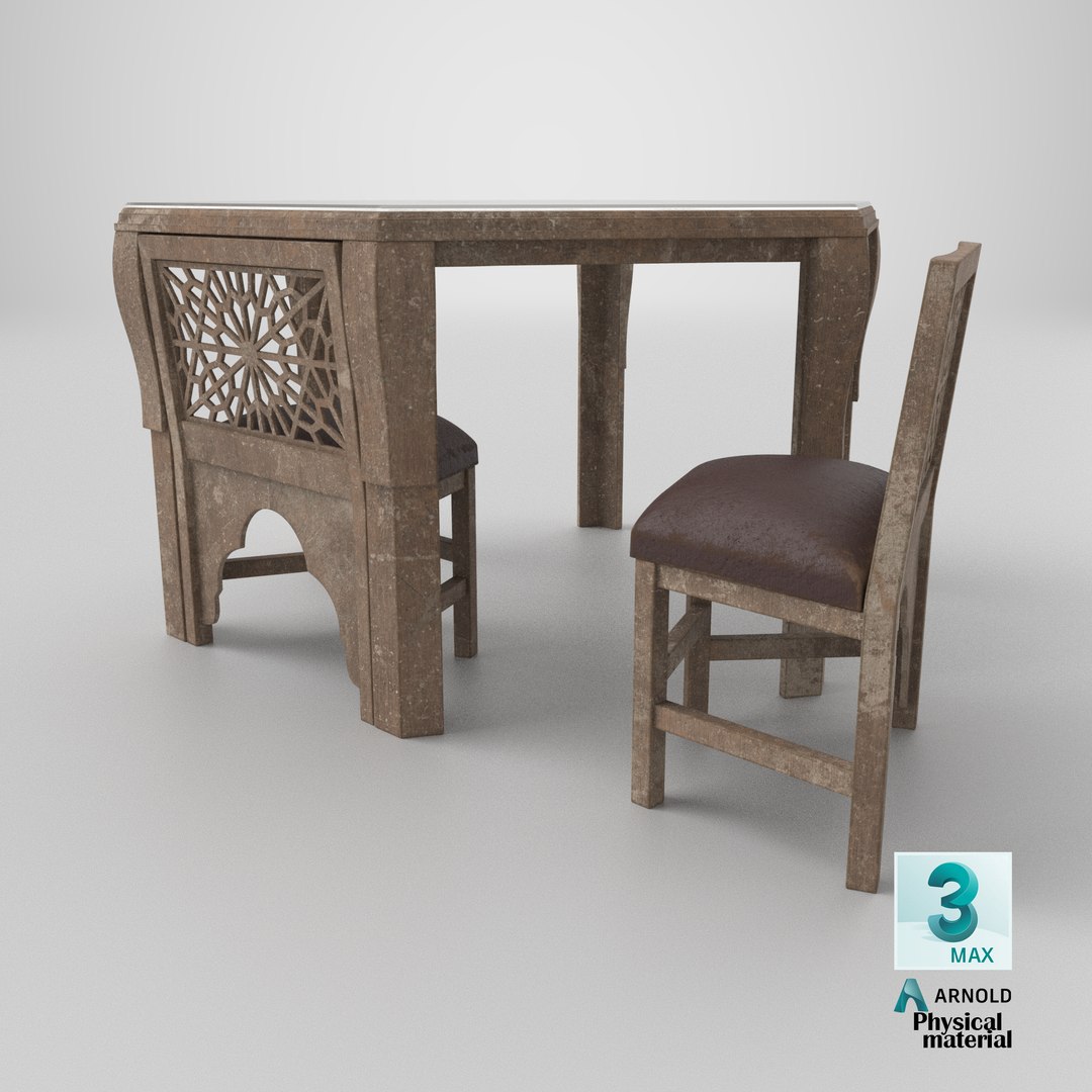 3D Old Moroccan Carved Wooden Table with Chair https://p.turbosquid.com/ts-thumb/Mj/DEBaSp/FY/stemcell_max_physical_render/png/1783698971/1920x1080/fit_q87/2f84c9cf5e251ae3d692f52bf60f4c27320d169b/stemcell_max_physical_render.jpg