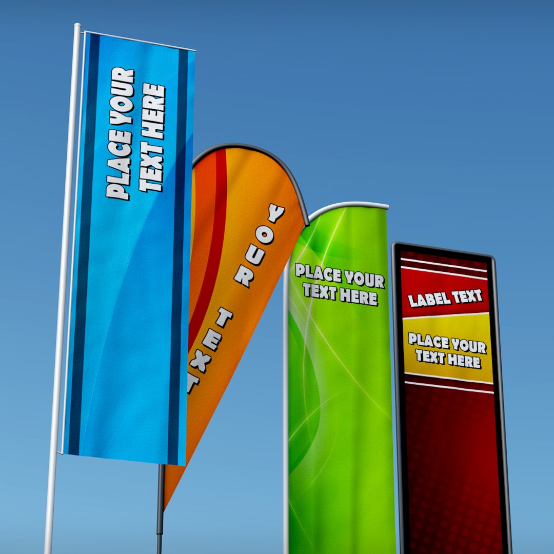 3d Pack Banner Commercial Flag