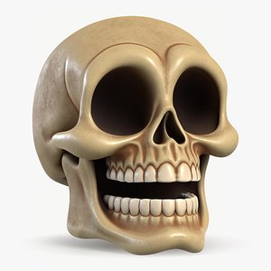 Stylized Cartoon Skull 3 3D model