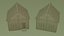 Maison médiévale Low Poly 1