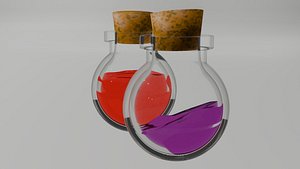 Healt And Mana Potions 3D model