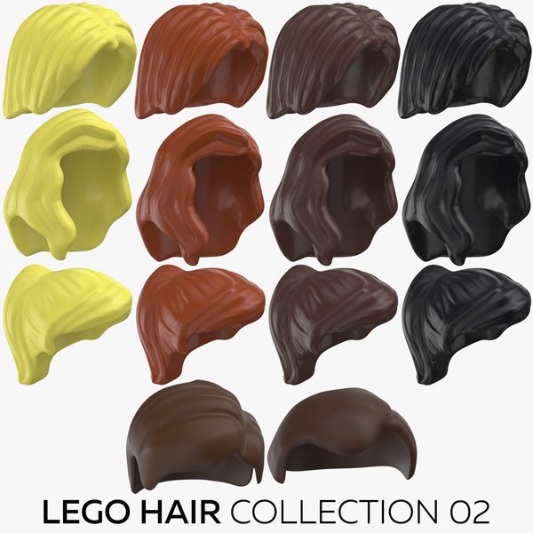 Lego hair 02 model - TurboSquid 1491513