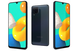 3D model Samsung Galaxy M32 All Colors Low Poly