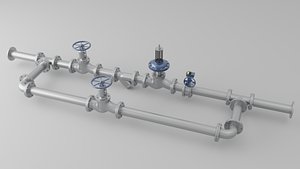 DPCV Piping Assembly Visual Low-Poly