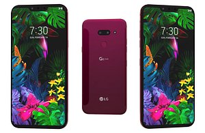 LG G8 ThinQ Red Low Poly 3D