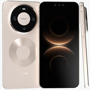3D Huawei Mate 80 Dawn Gold