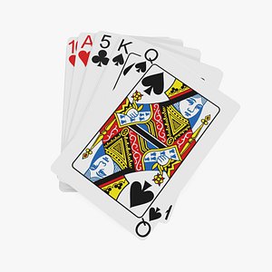 stack playing cards model