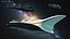 Futuristic Shuttle Spaceship Concept 3D model