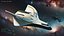 Futuristic Shuttle Spaceship Concept 3D model