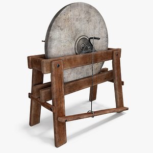 Medieval Grinding Stone 8K PBR Textures