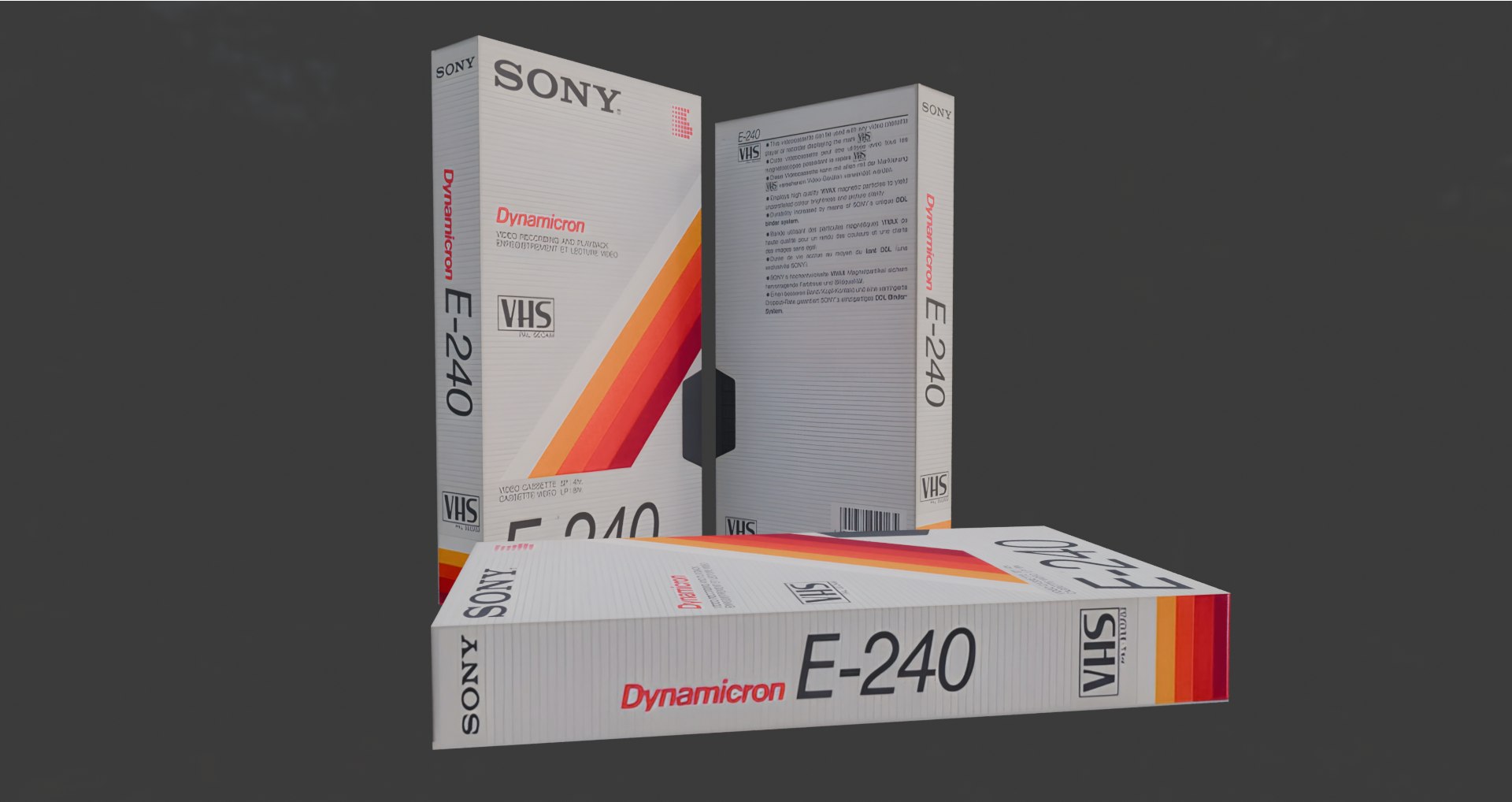 3D VHS Sony Dynamicron E-240 VHS model https://p.turbosquid.com/ts-thumb/Mj/mCJquF/V8/20260922_1405/png/1791587594/1920x1080/fit_q87/422786a35906c992f02a0df7c1a55a8a234c22d7/20260922_1405.jpg