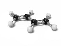 3D Butadiene Molecular model C4H6