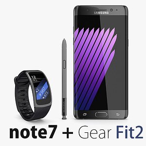 Samsunng Galaxy Note 7 + Gear Fit2 Black