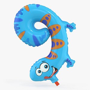 balloon number 3D model