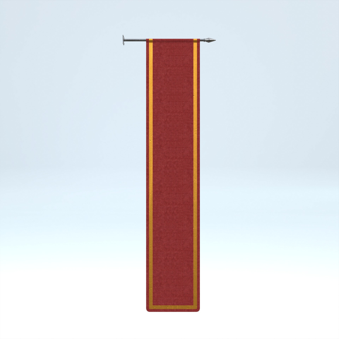3D Model Banner Rectangle Red - TurboSquid 2536732