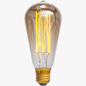 3D Edison Light Bulb