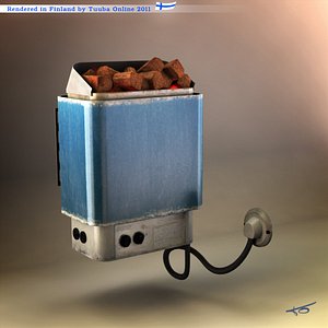 3d model sauna heater -