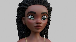 Amara African Diseny Pixar style