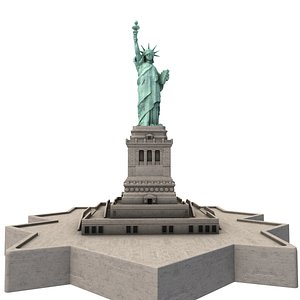 3D Statue Of Liberty model