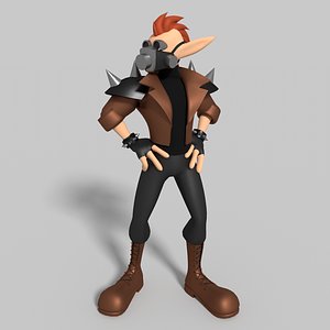 rat biker rig 3D